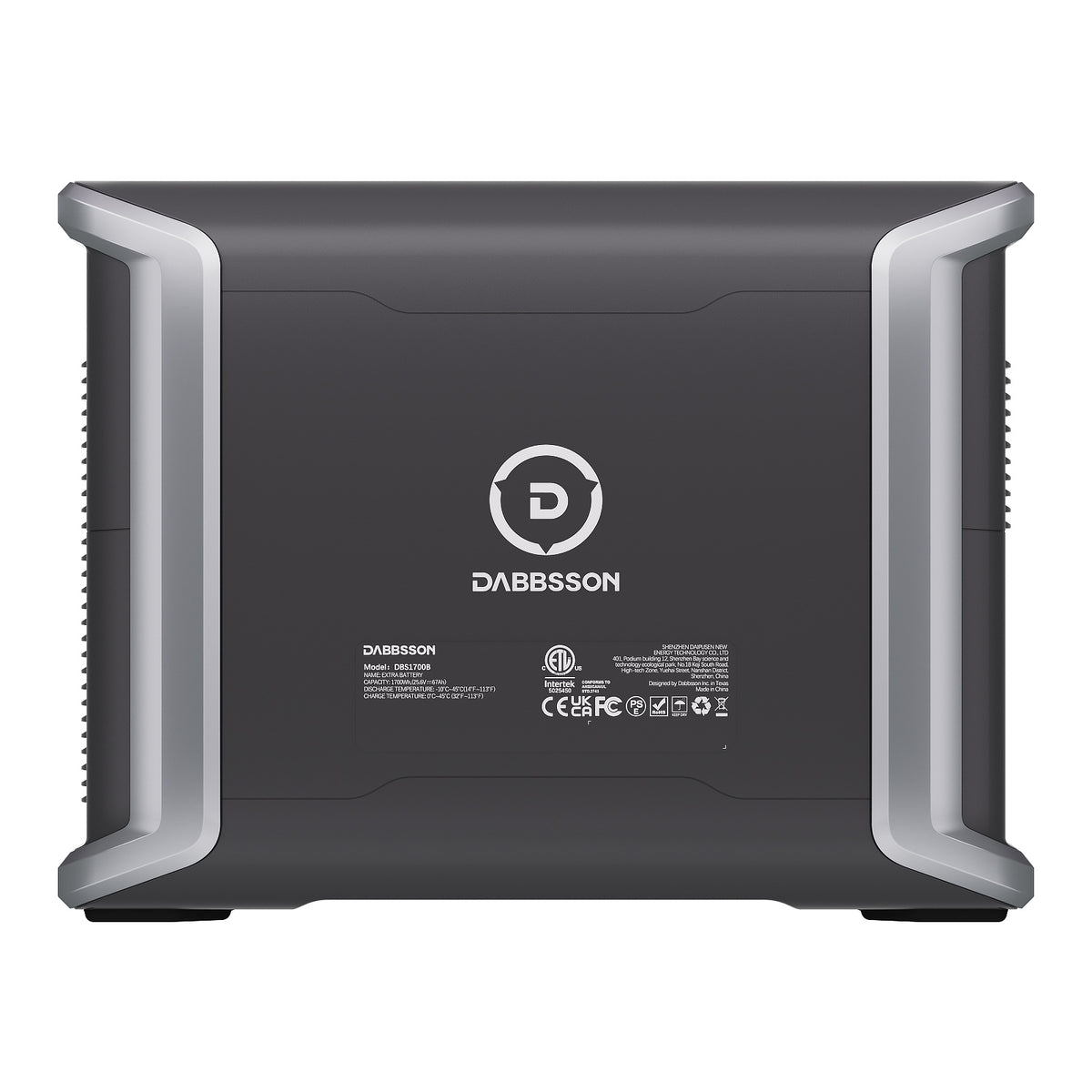 Dabbsson DBS1700B Erweiterbarer Akku | 1700Wh(Nur in Verbindung mit DBS1300)