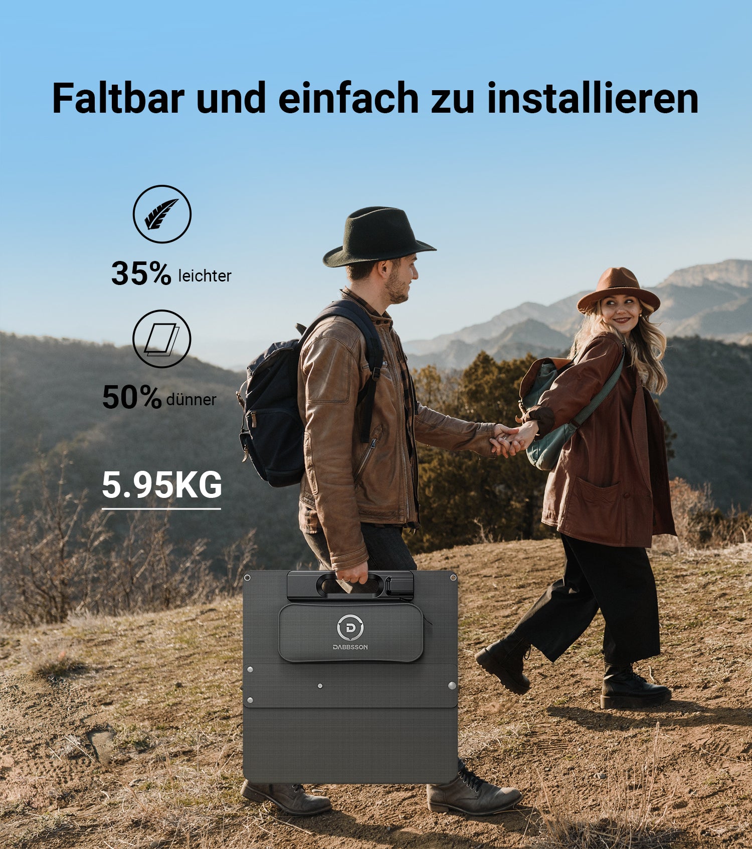 Dabbsson DBS210S Tragbares Solarpanel | 210W