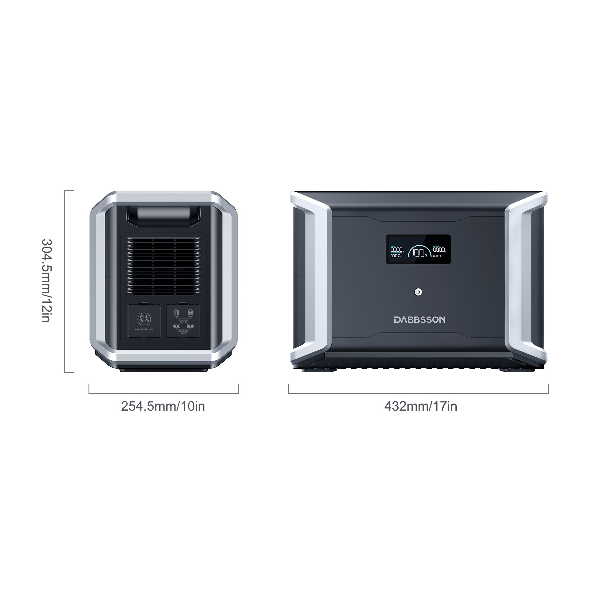 Dabbsson DBS3000B Erweiterbarer Akku | 3000Wh(Nur in Verbindung mit DBS2300)