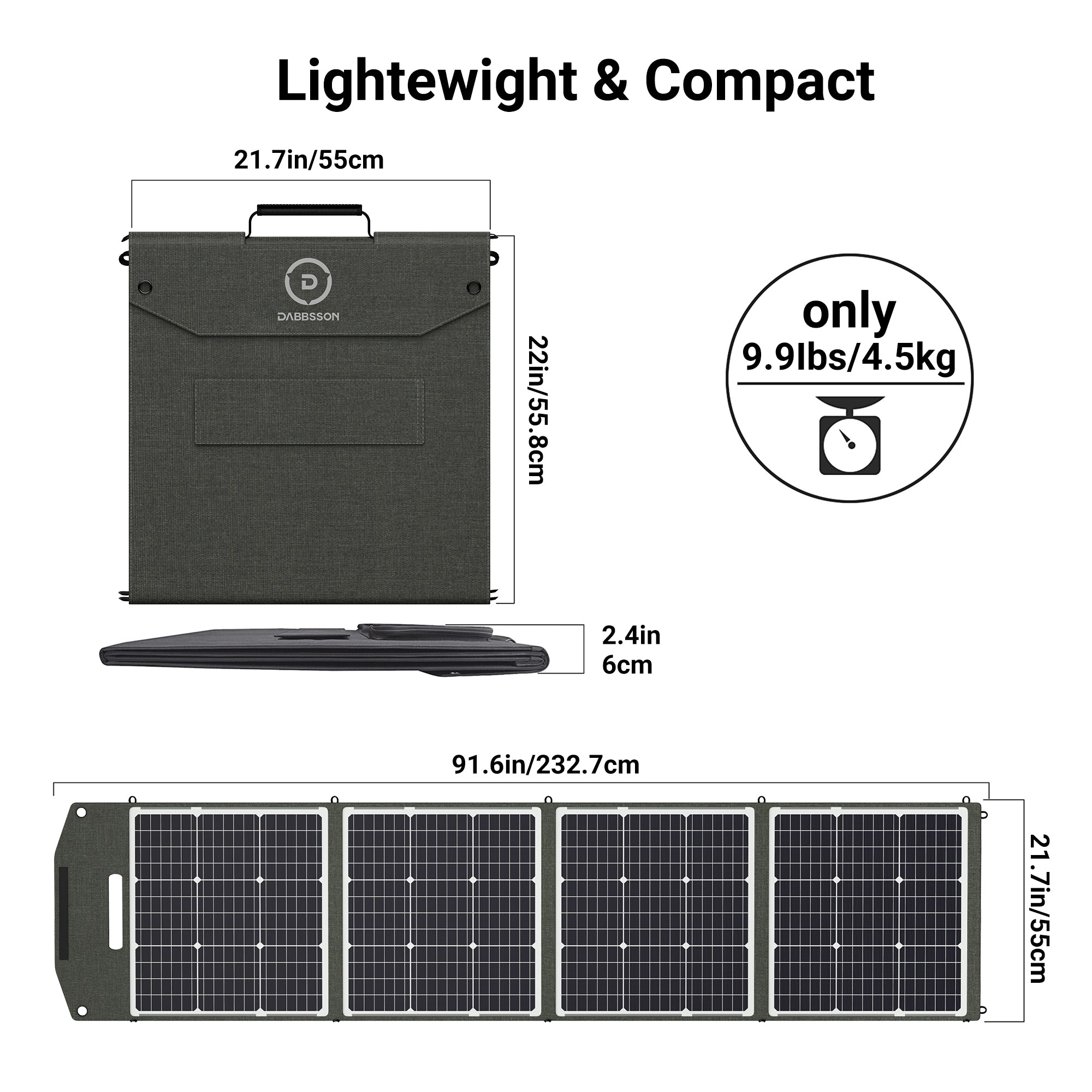 DBS200S Tragbares Solarpanel | 200W